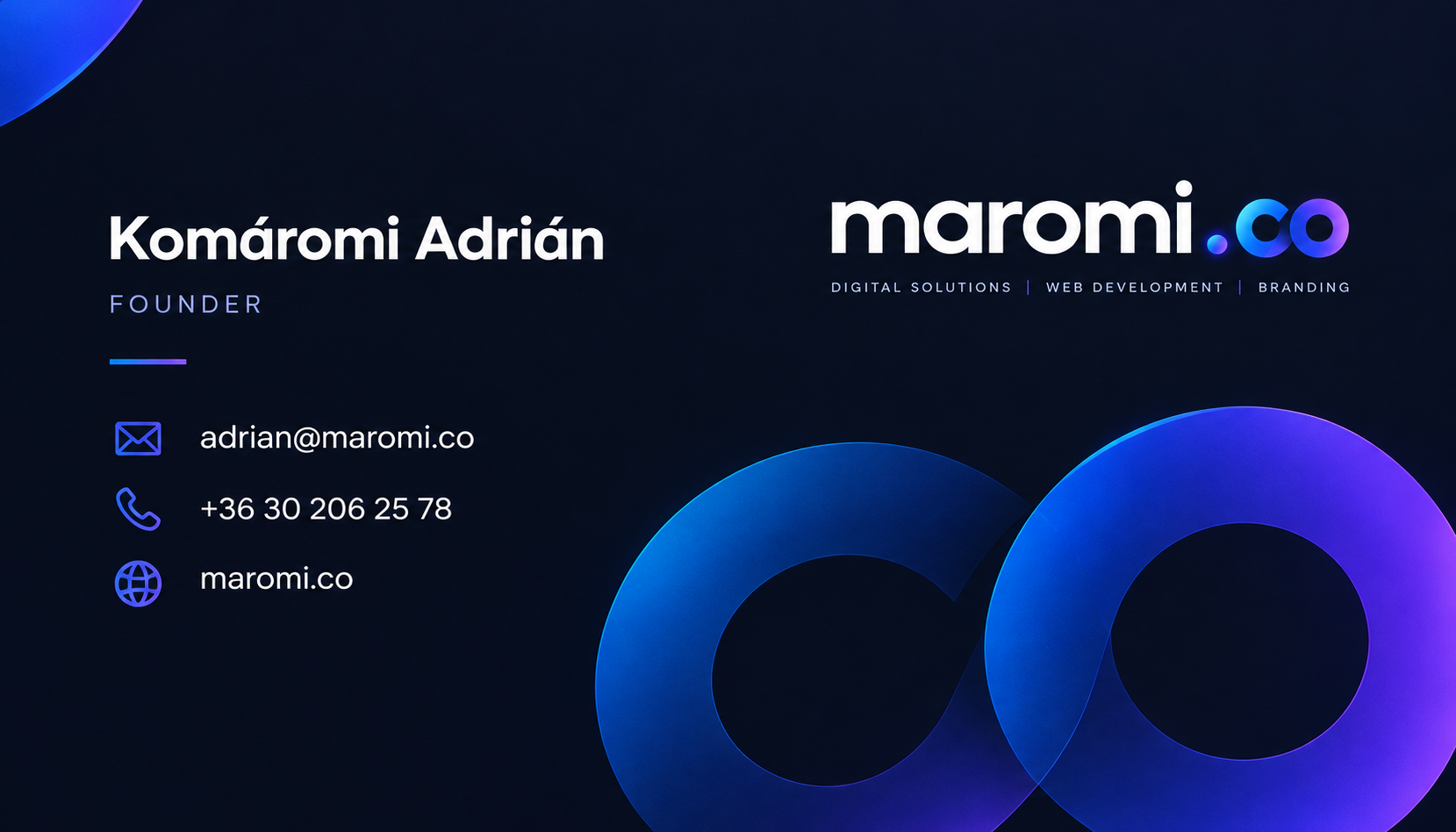 Maromi founder and studio visual identity reference